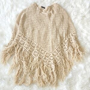 Beige, cream, brown, tan shaw. One size fits all.Rue 21